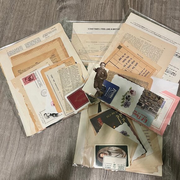 Other - Vintage Paper Ephemera Lot - Perfect For Junk Journals Mixed Media